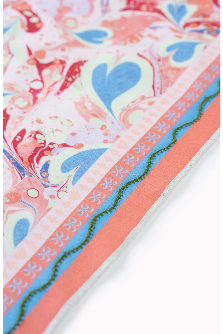 Alice Marble Table Runner, Alternate, color, Coral