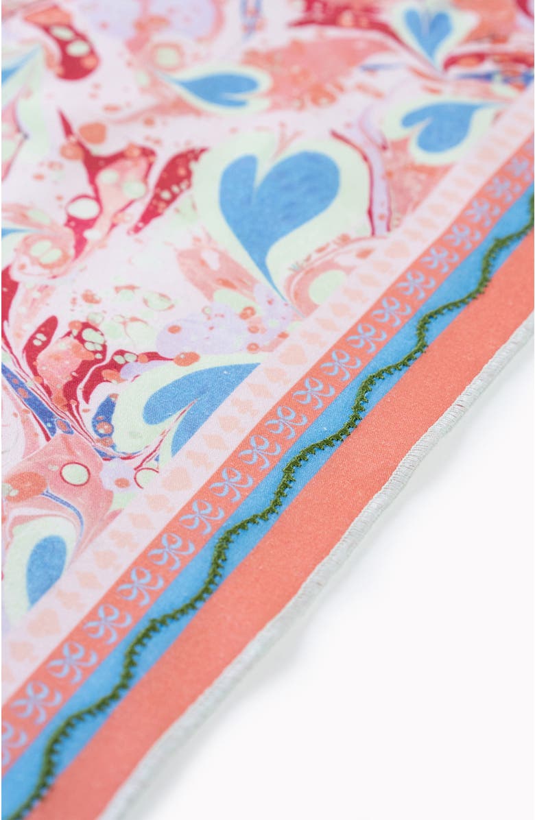 Bond & Grace Alice Marble Table Runner, Alternate, color, Coral