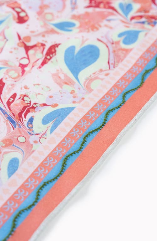 Bond & Grace Alice Marble Table Runner In Orange