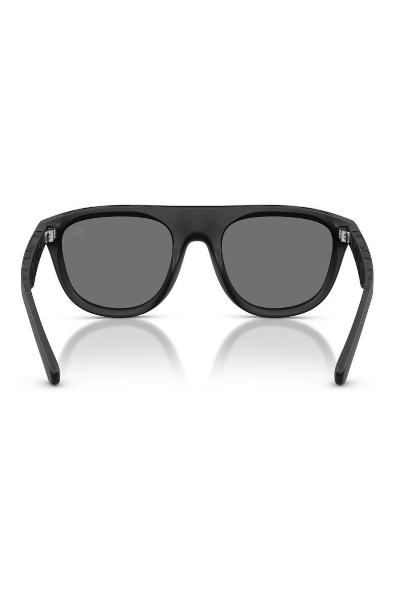 55mm Square Sunglasses, Alternate, color, MATTE BLACK
