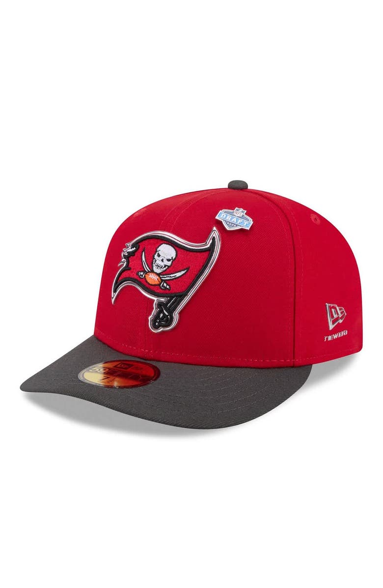 New Era Men's New Era  Red/Pewter Tampa Bay Buccaneers 2026 NFL Draft Pre-Curved 59FIFTY Fitted Hat, Main, color, Red