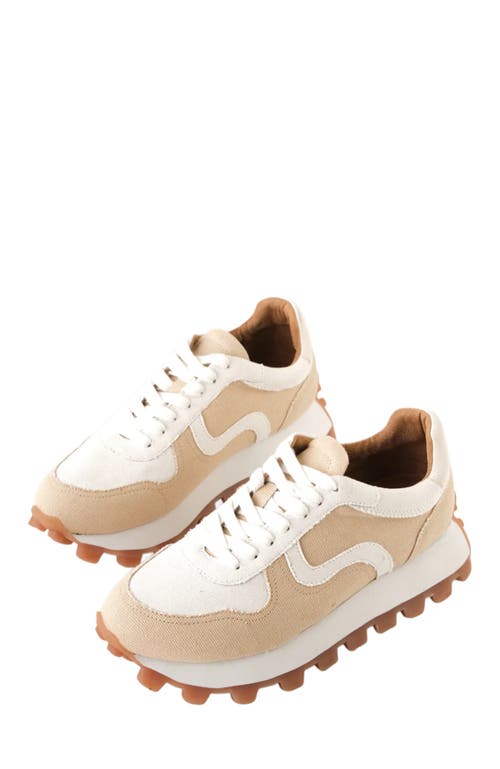 Walnut Melbourne Lourdes Sneaker In Beige