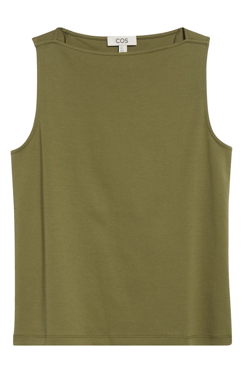 COS Eimear Cotton Boat Neck Tank, Alternate, color, 