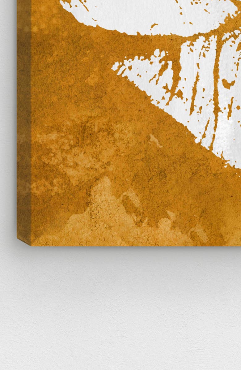 Oliver Gal Solid Kiss Ochre Canvas Wall Art, Alternate, color,