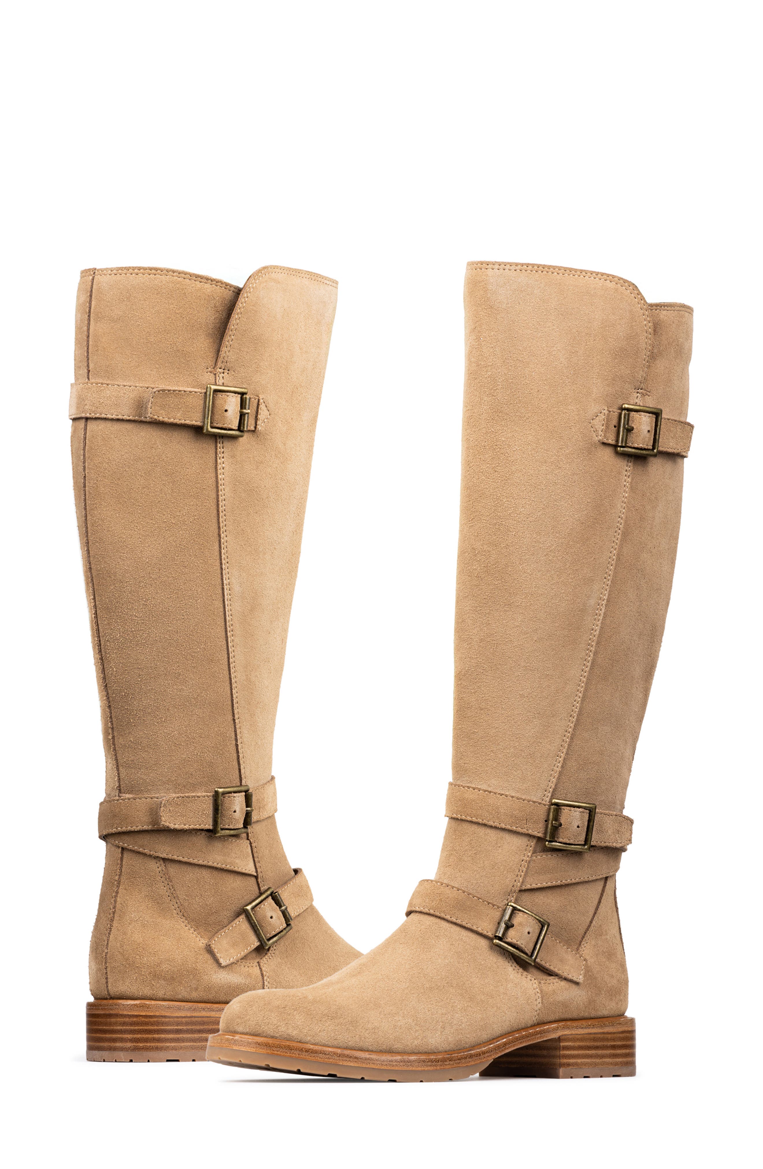 Donald Pliner Carlota Knee High Moto Boot, Alternate, color, 