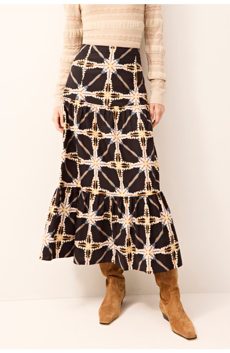 Marie Oliver Hines Skirt, Alternate, color, Polaris