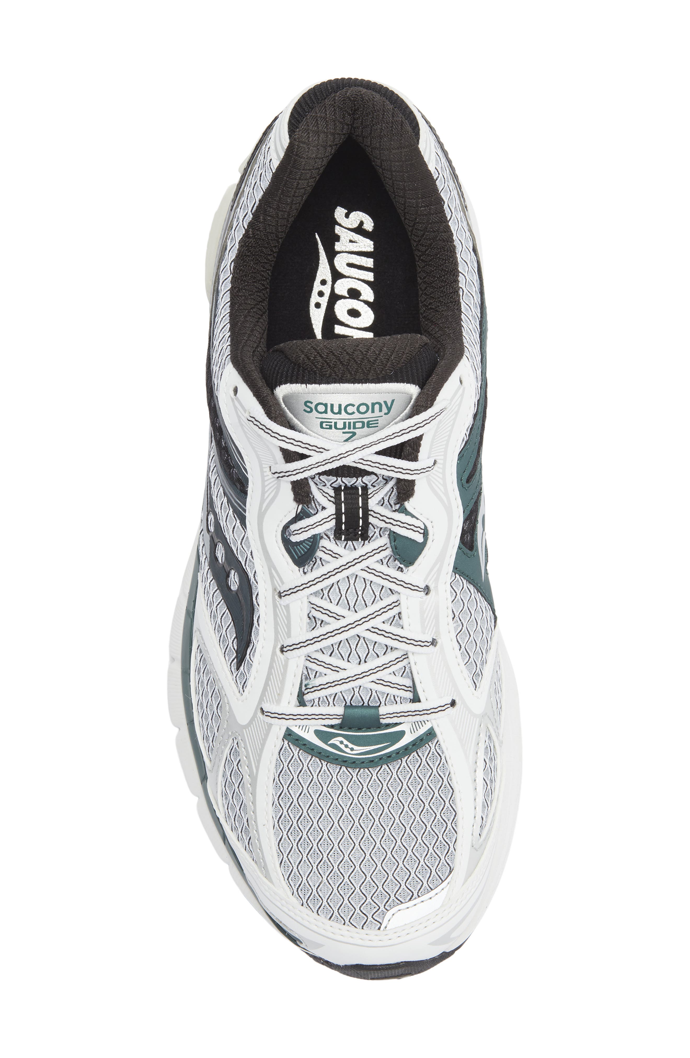 Saucony Gender Inclusive ProGrid Guide 7 Sneaker, Alternate, color, White/ Pine