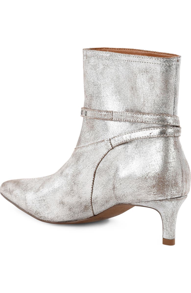 Seychelles Milan Pointed Toe Kitten Heel Bootie, Alternate, color, Pewter