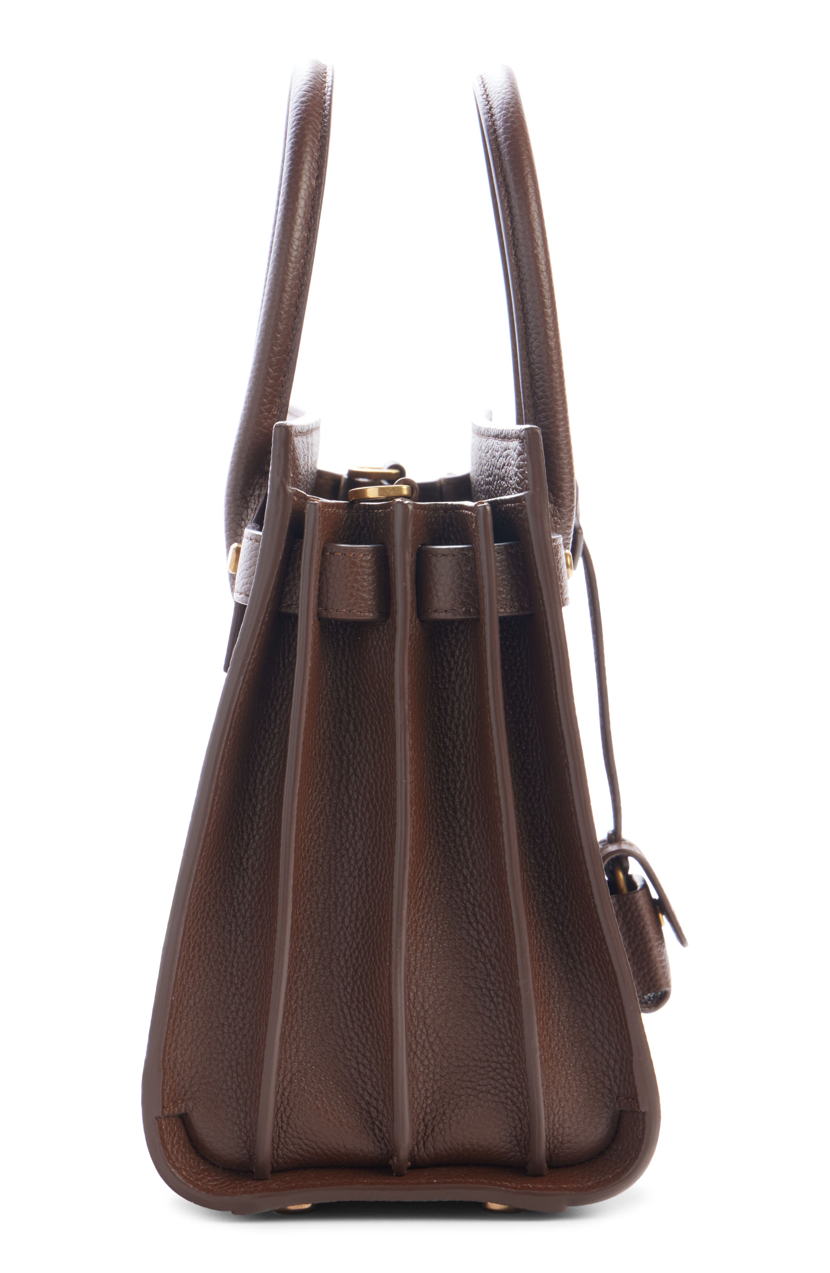 Saint Laurent Baby Sac de Jour Grained Leather Top Handle Bag, Alternate, color, 