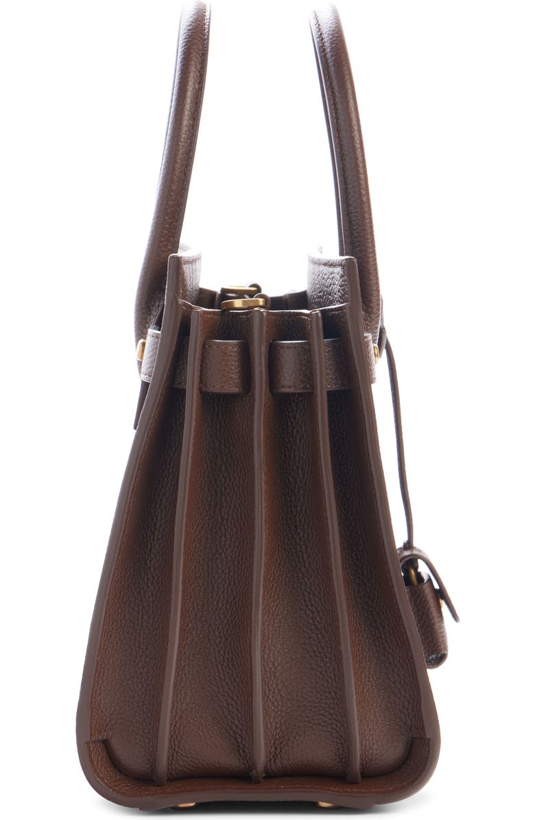 Saint Laurent Baby Sac de Jour Grained Leather Top Handle Bag, Alternate, color,