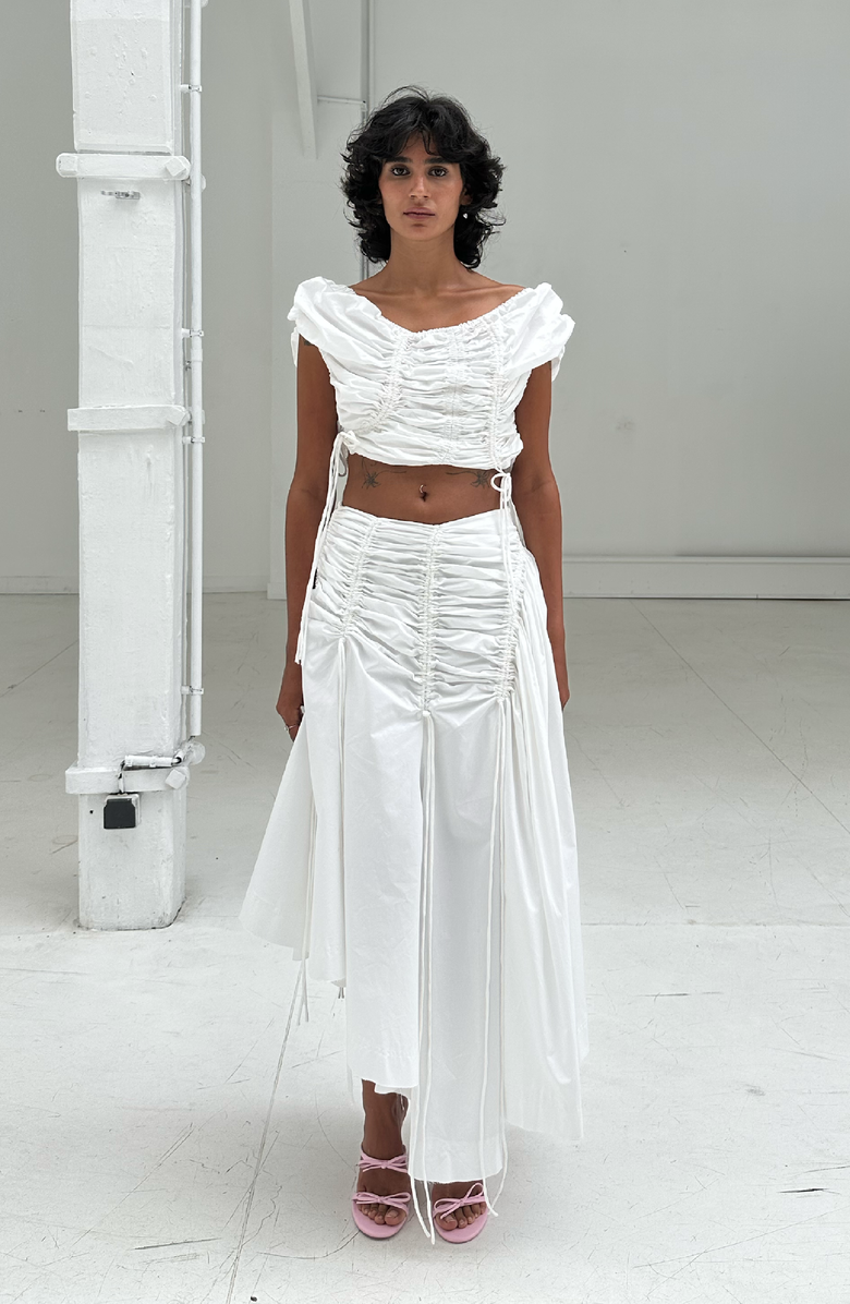 SAEMDI Simmi Skirt, Alternate, color, Ivory