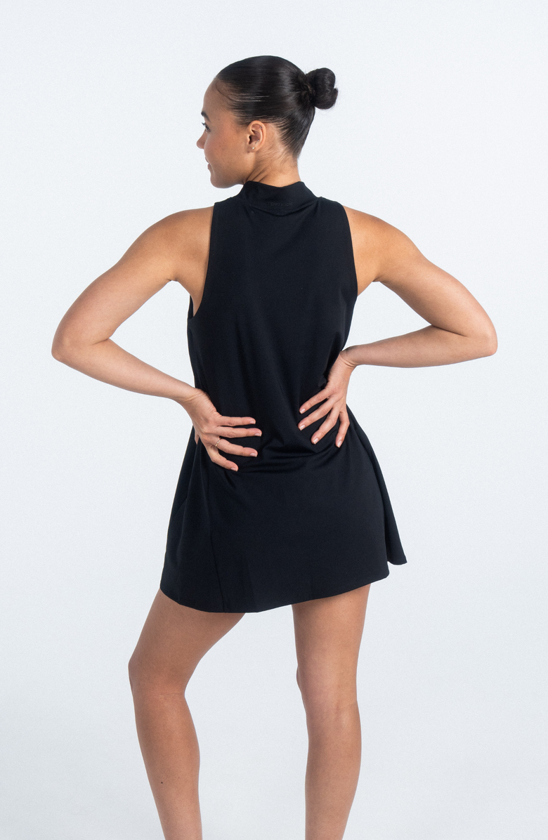 Sierra Madre Golf Ready Swing Dress, Alternate, color, Black