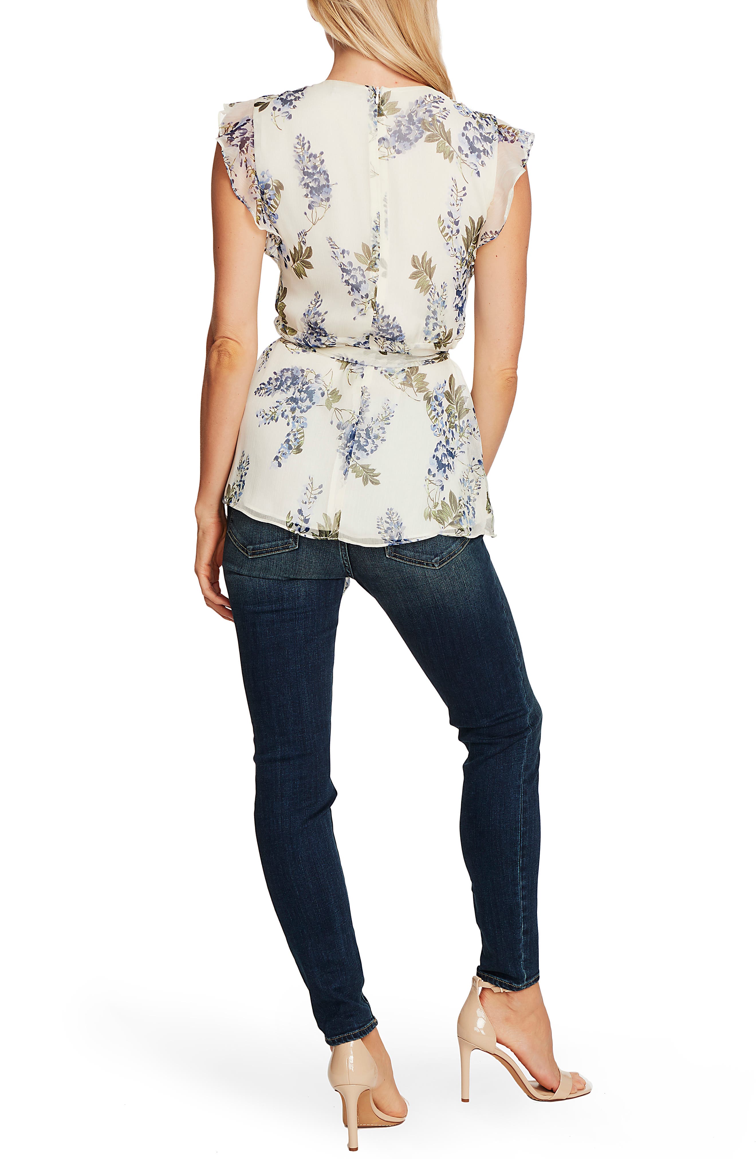 Vince Camuto Weeping Willows Faux Wrap Top (Women) | Nordstrom