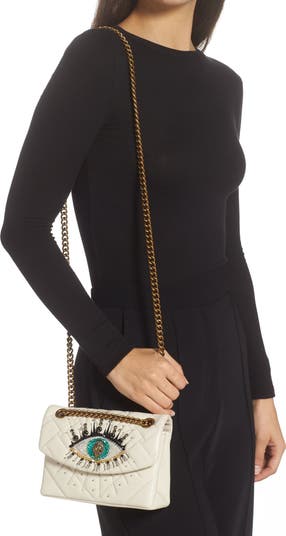Mini Kensington Eye Quilted Leather Crossbody Bag