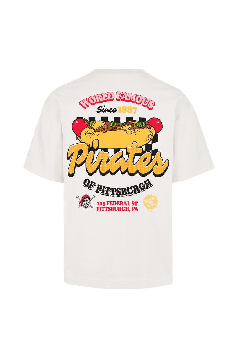 Men's '47 Cream Pittsburgh Pirates Glizzy T-Shirt, Alternate, color, Cream