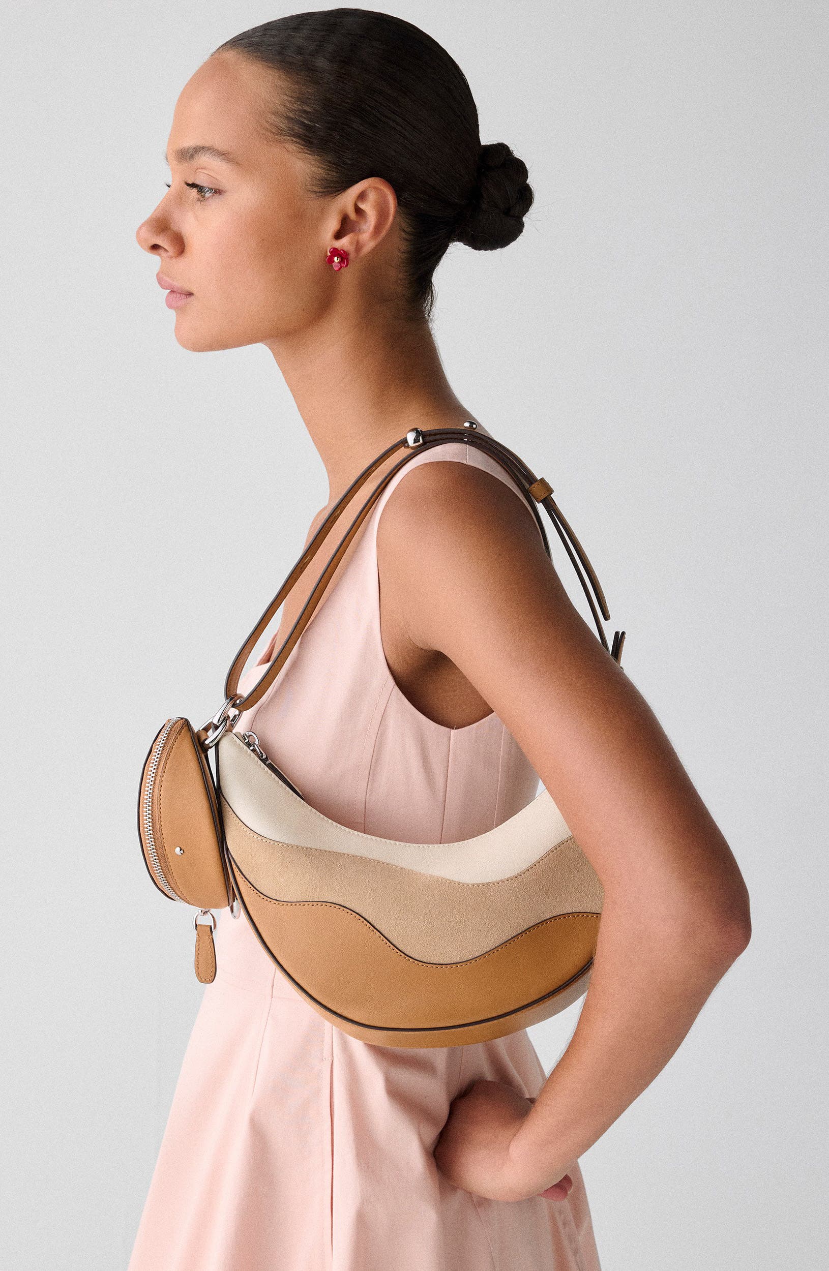 Kate Spade New York duo wavy crossbody bag, Alternate, color, Garden Soil