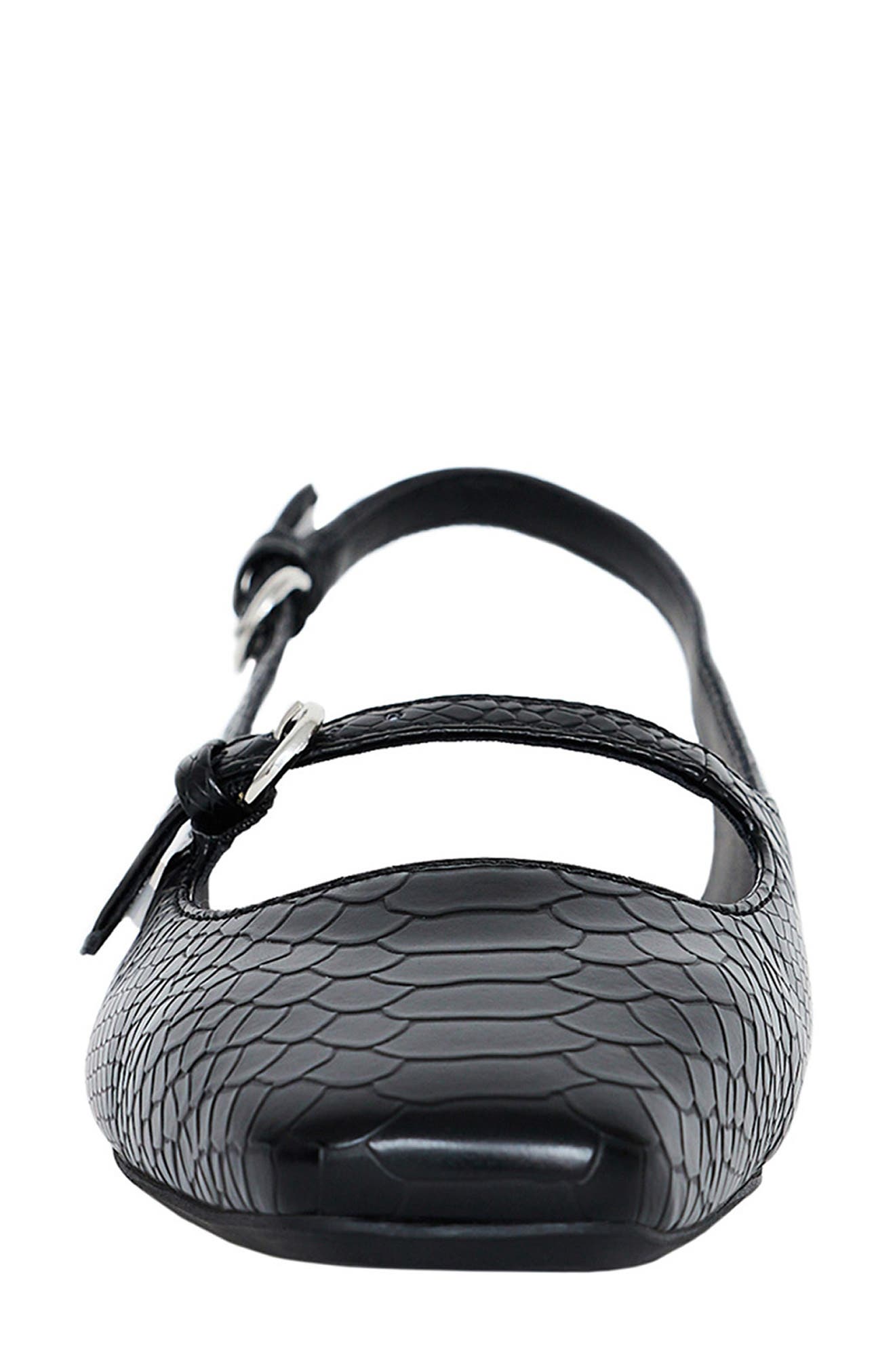 Katy Perry The Evie Snakeskin Embossed Slingback Flat, Alternate, color, 