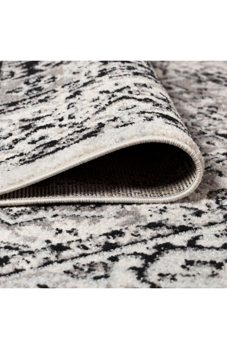JONATHAN Y Inigo Cottage Medallion Area Rug, Alternate, color, Dark Gray/Cream