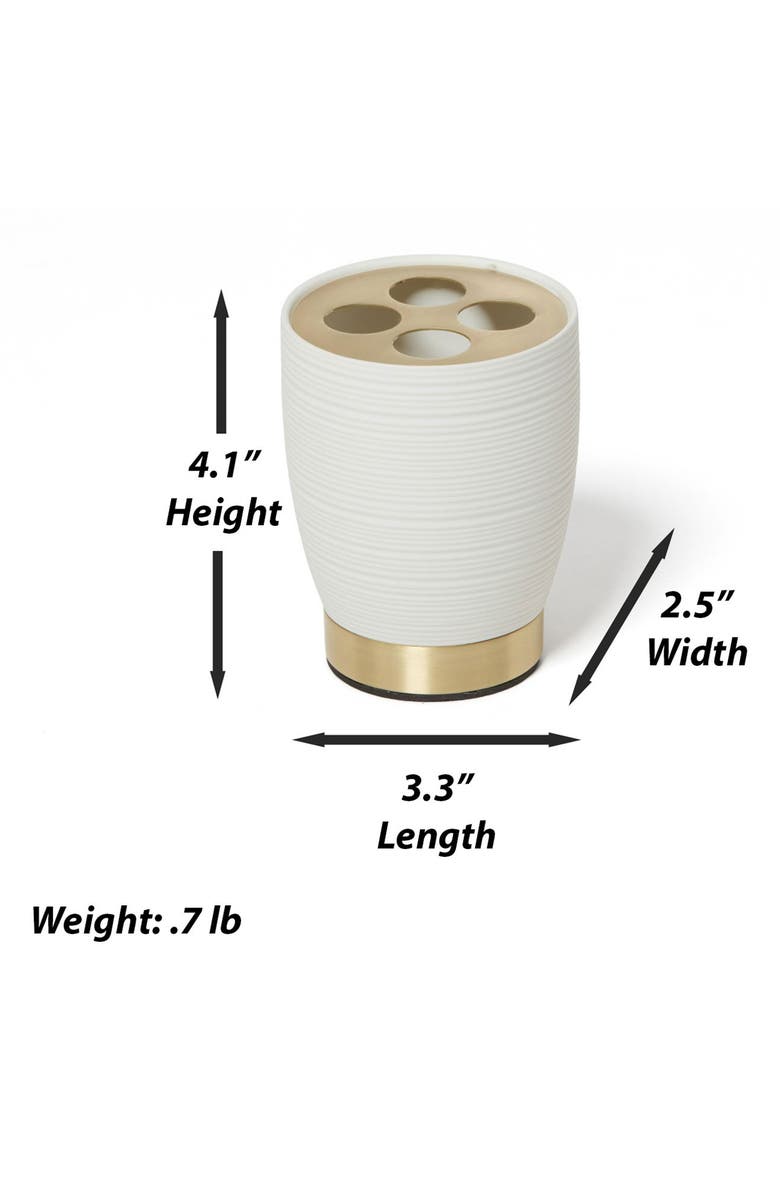 ROSELLI TRADING COMPANY Dubai 3-Piece Bathroom Accessory Set, Alternate, color, White