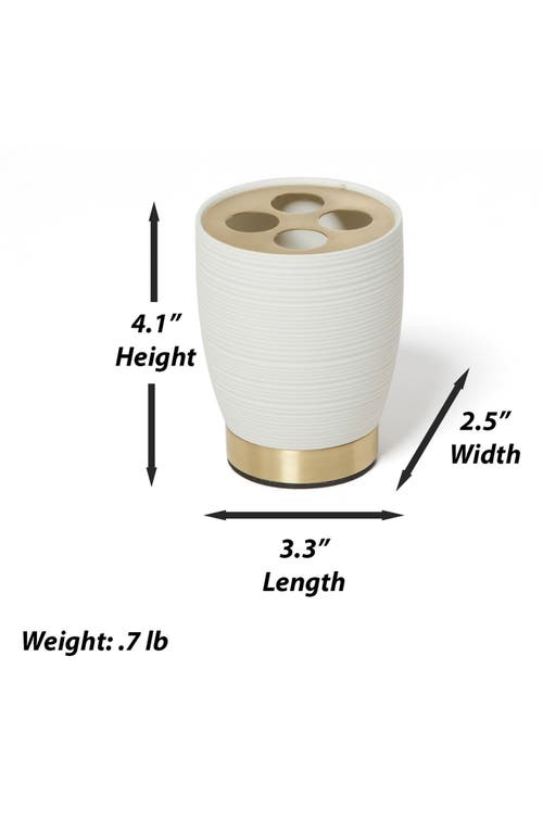 Roselli Trading Company Dubai 3-piece Bathroom Accessory Set In White
