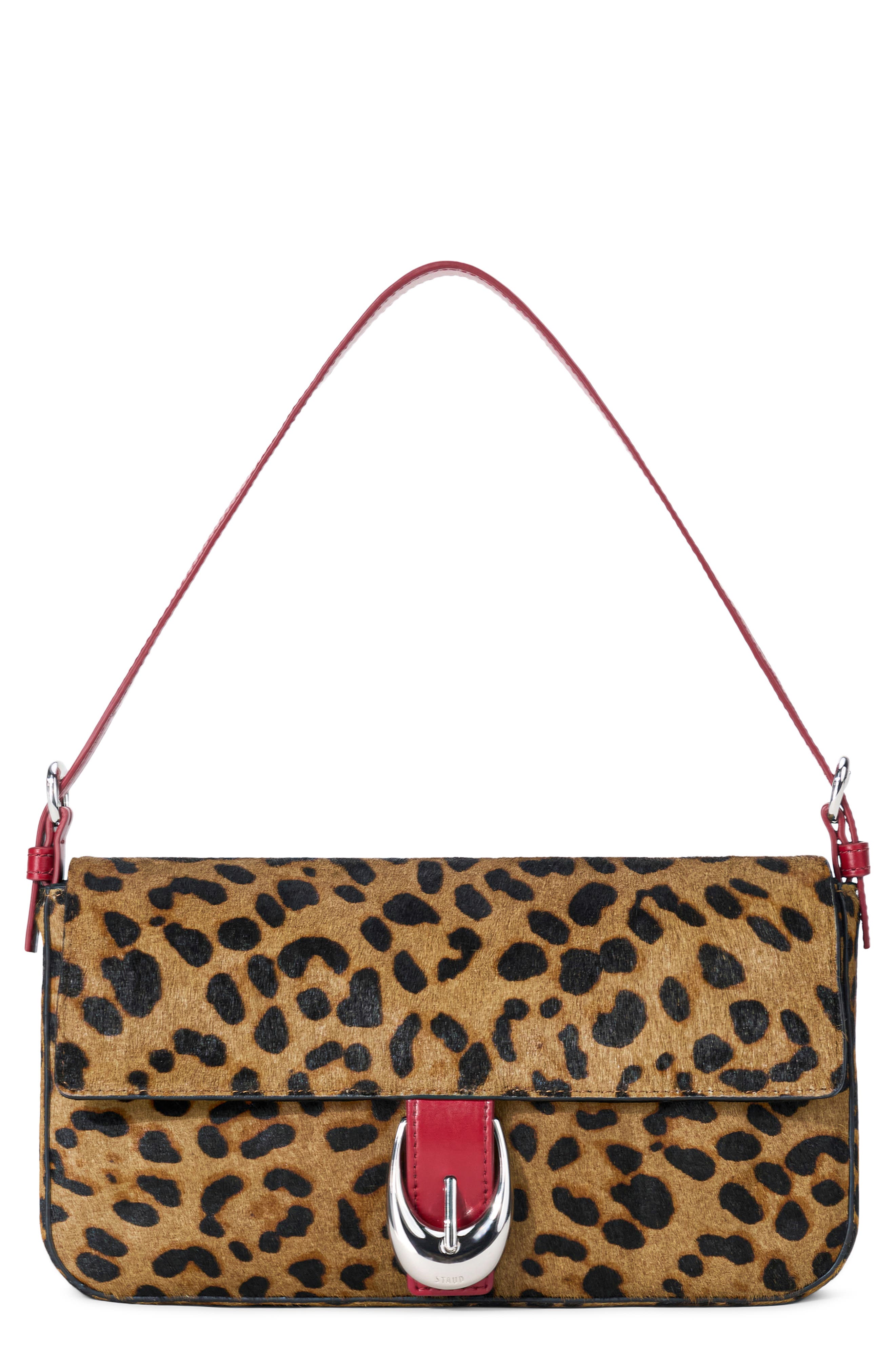 Harlow Animal Print Genuine Calf Hair Bag, Main, color, CHEETAH