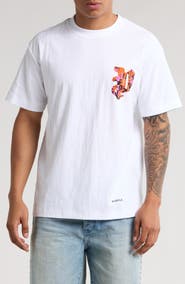 PURPLE BRAND Textured Jersey Graphic T-Shirt