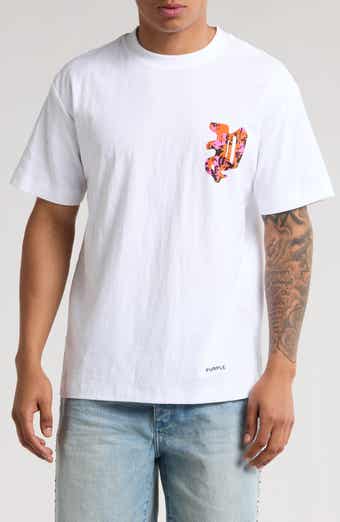 PURPLE BRAND Textured Jersey Graphic T-Shirt