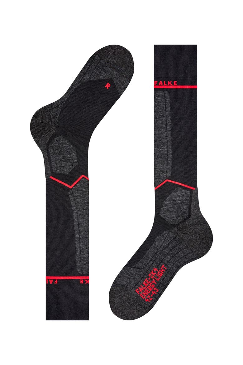 SK4 Advanced Compression Light Ski Socks, Alternate, color, Black-Mix