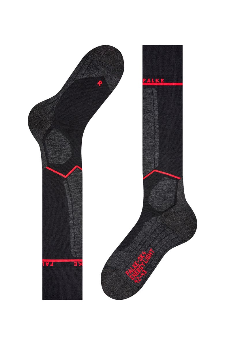 Falke SK4 Advanced Compression Light Ski Socks, Alternate, color, Black-Mix