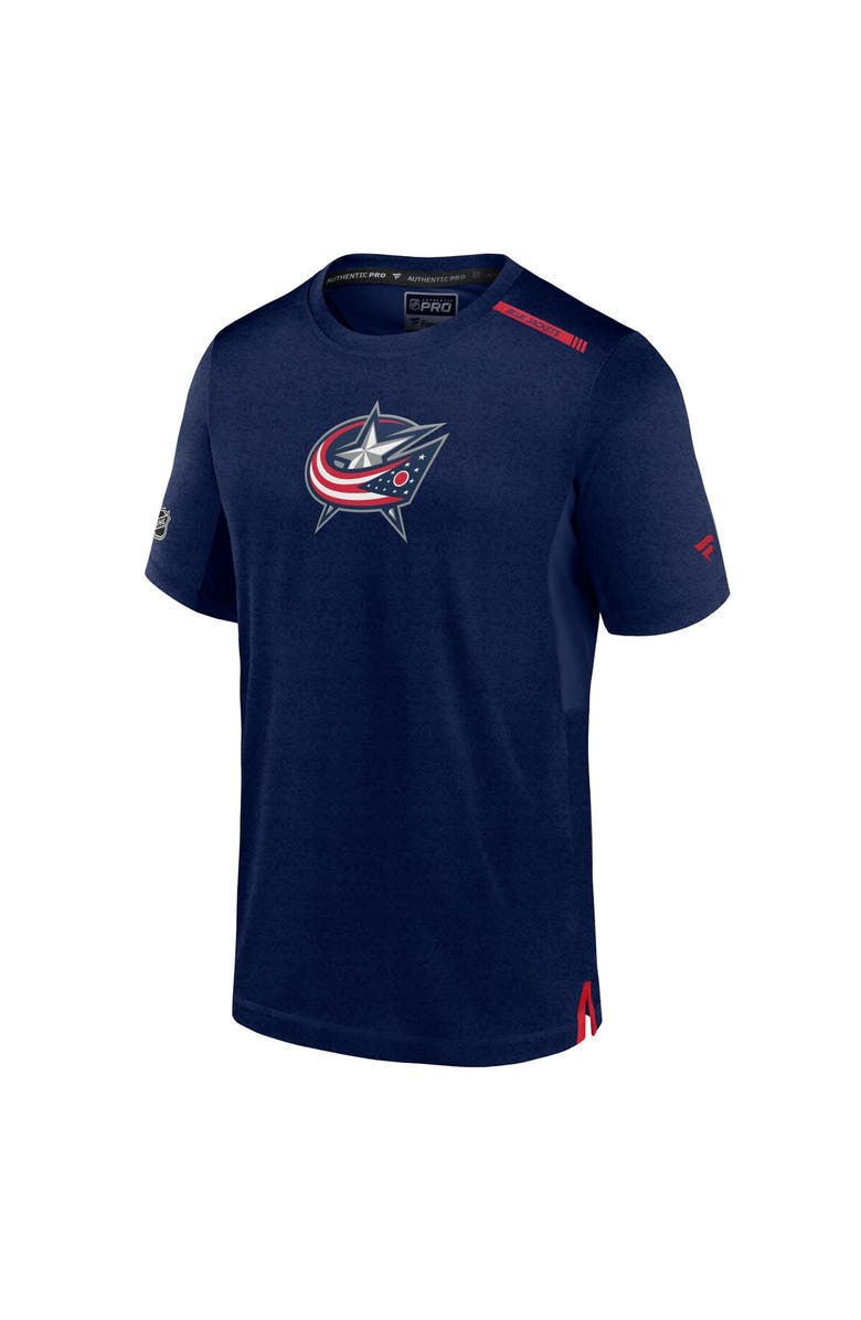 FANATICS Men's Fanatics Branded  Navy Columbus Blue Jackets Authentic Pro Performance T-Shirt, Alternate, color, 