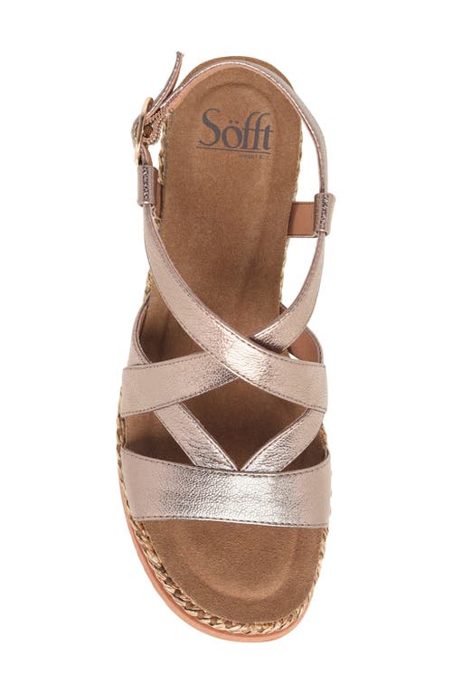 SÖFFT SÖFFT DEVYN SLINGBACK ESPADRILLE PLATFORM WEDGE SANDAL
