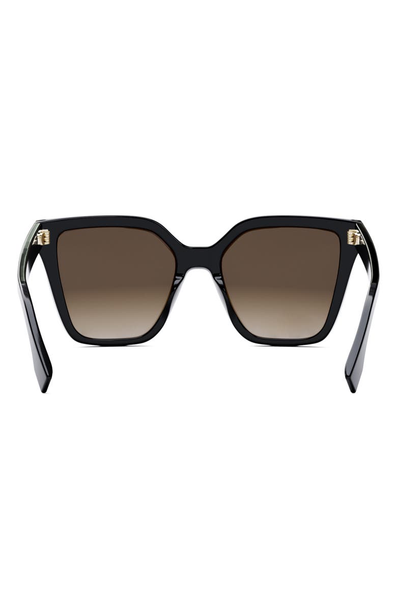 Fendi 'Fendi Lettering 55mm Geometric Sunglasses, Alternate, color,