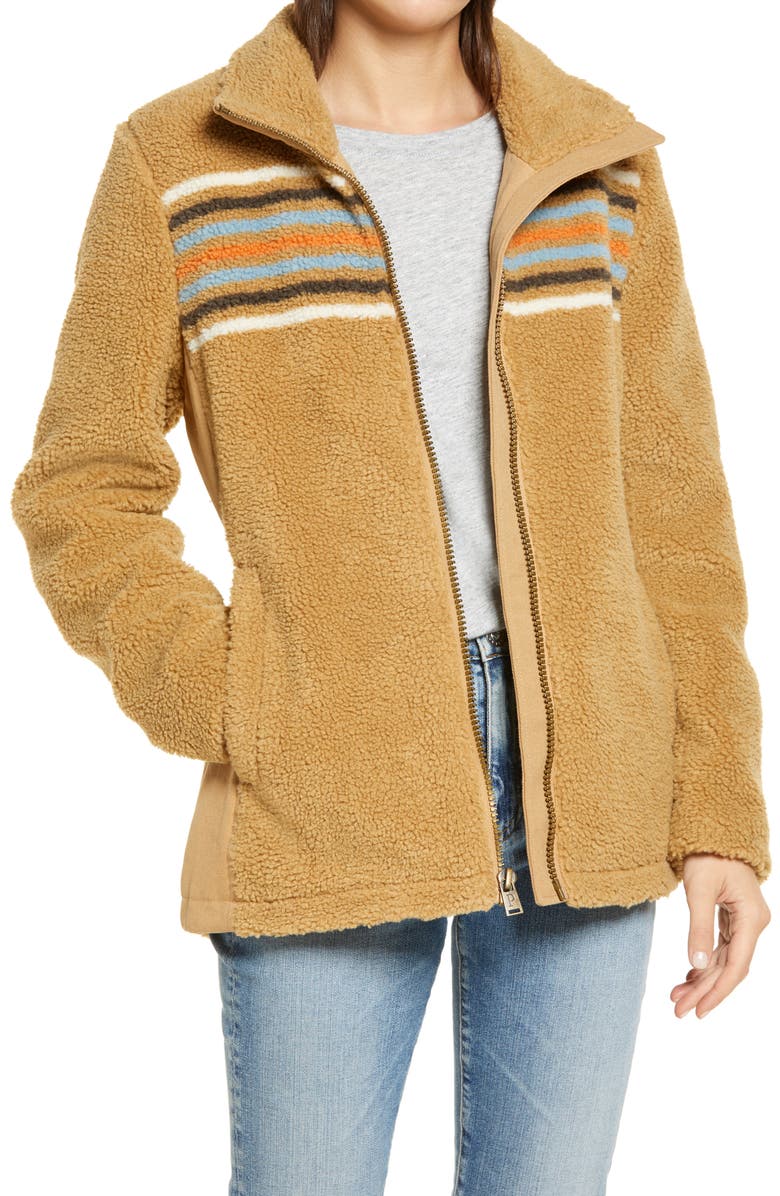 Pendleton Brooke Chimayo High Pile Fleece Jacket, Main, color,