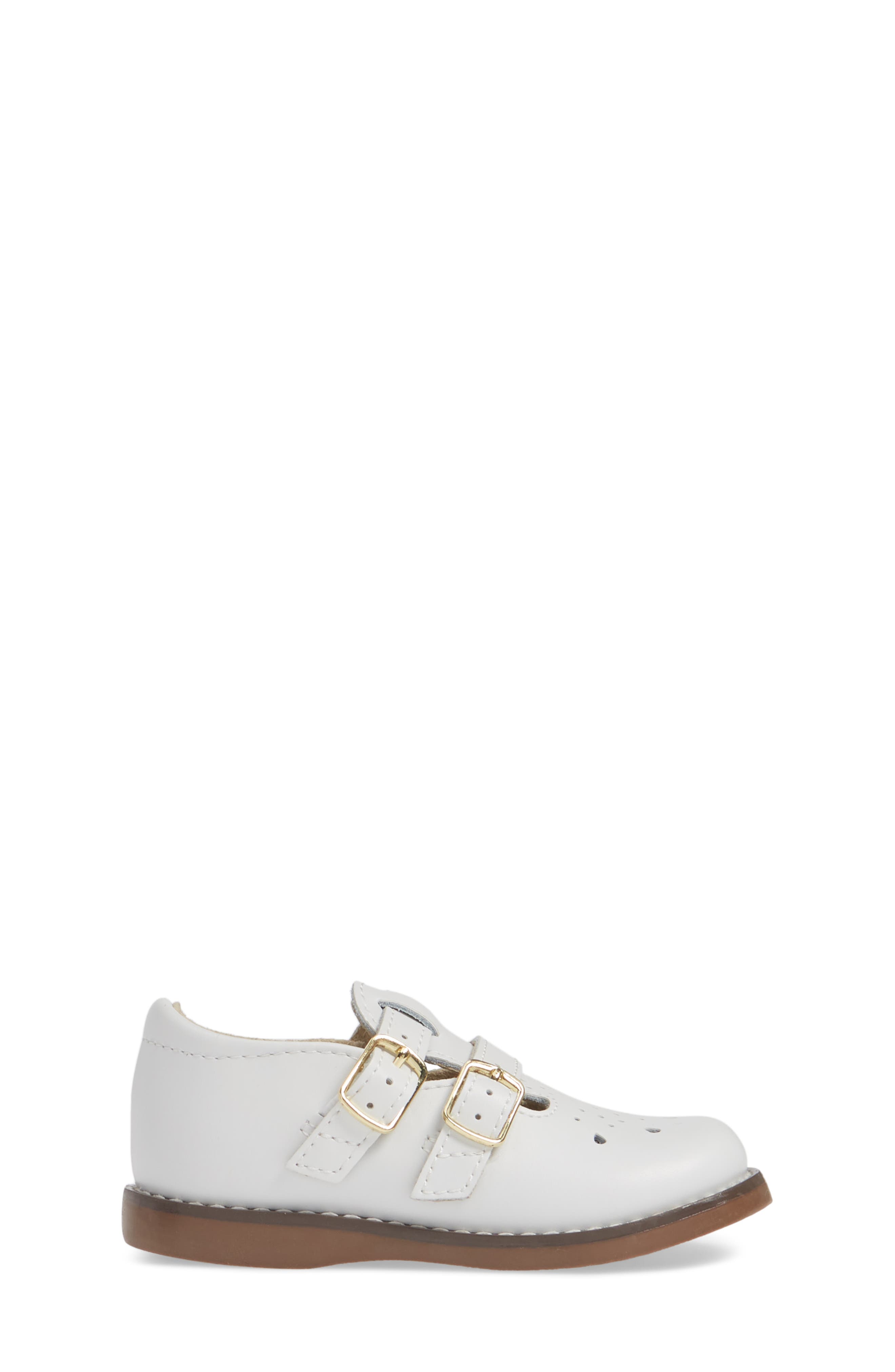 Footmates Danielle Double Strap Shoe, Alternate, color, White