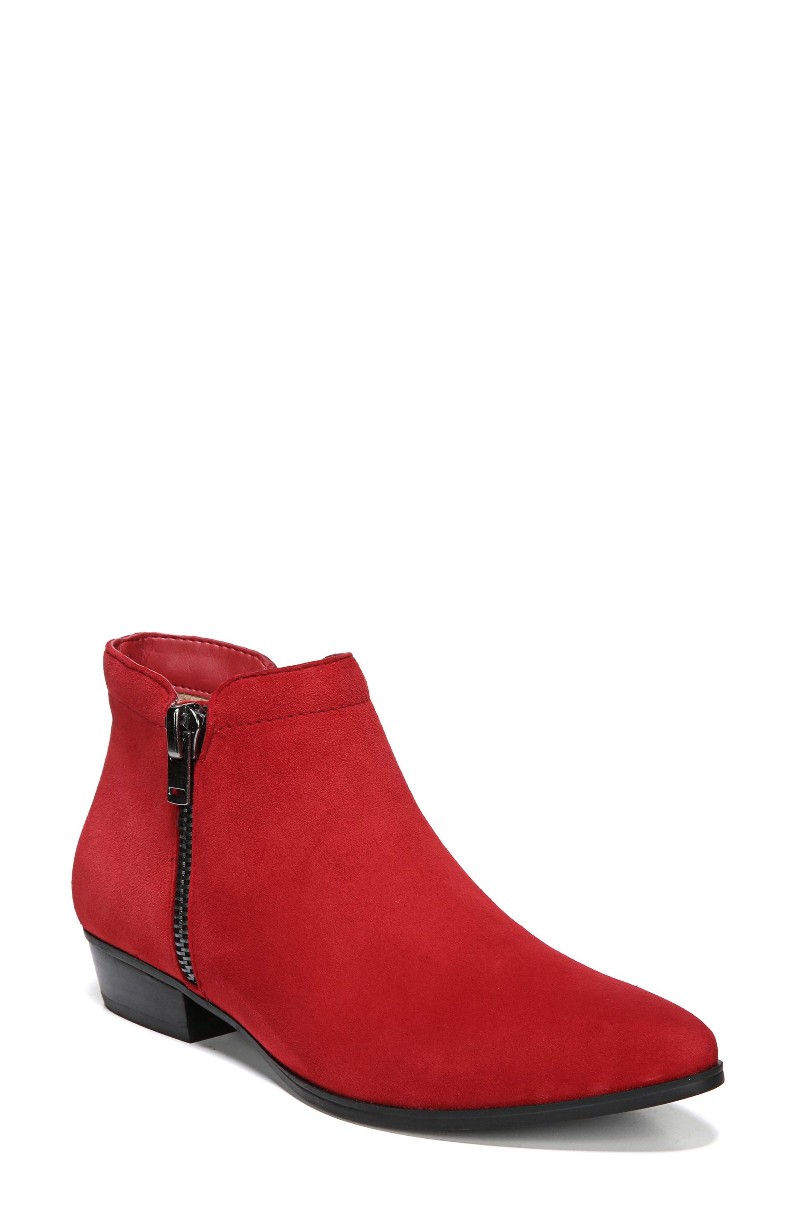 Blair Bootie, Main, color, RED SUEDE