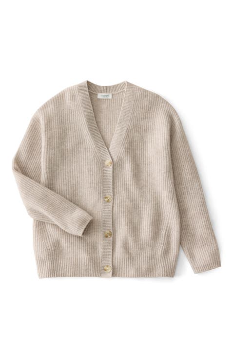 Cashmere Shaker Stitch Cardigan