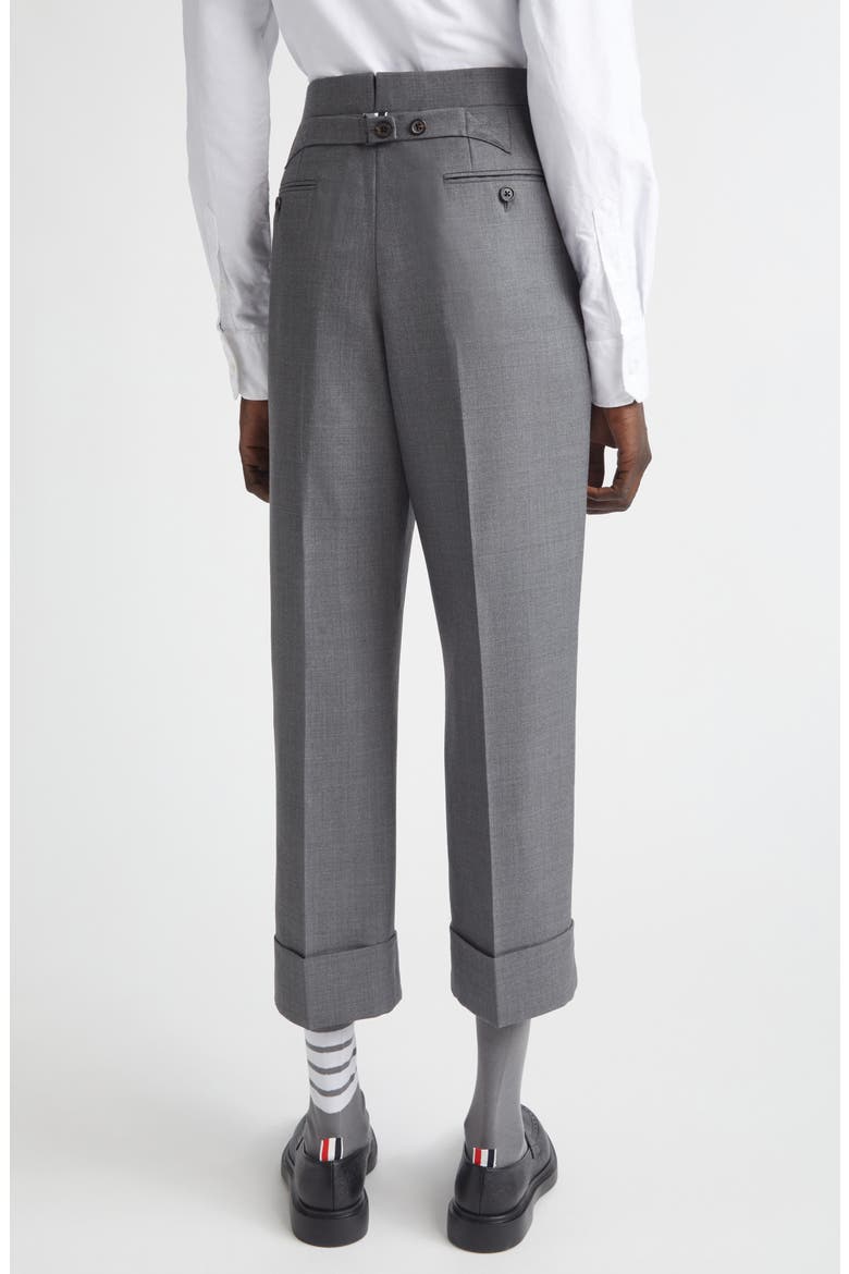 Back Strap Wool Cuff Crop Pants, Alternate, color, MEDIUM GREY