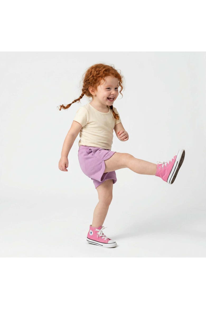 Toddler Rib Knit Short Sleeve 2 Pack, Alternate, color, Chambray & Ivory