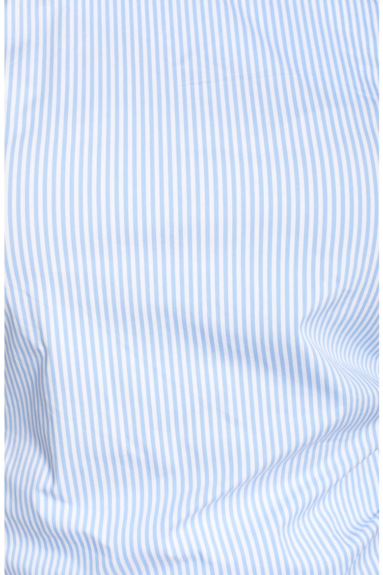 Jason Wu x ELOQUII One-Shoulder Puff Sleeve Blouse, Alternate, color, BLUE/ WHITE