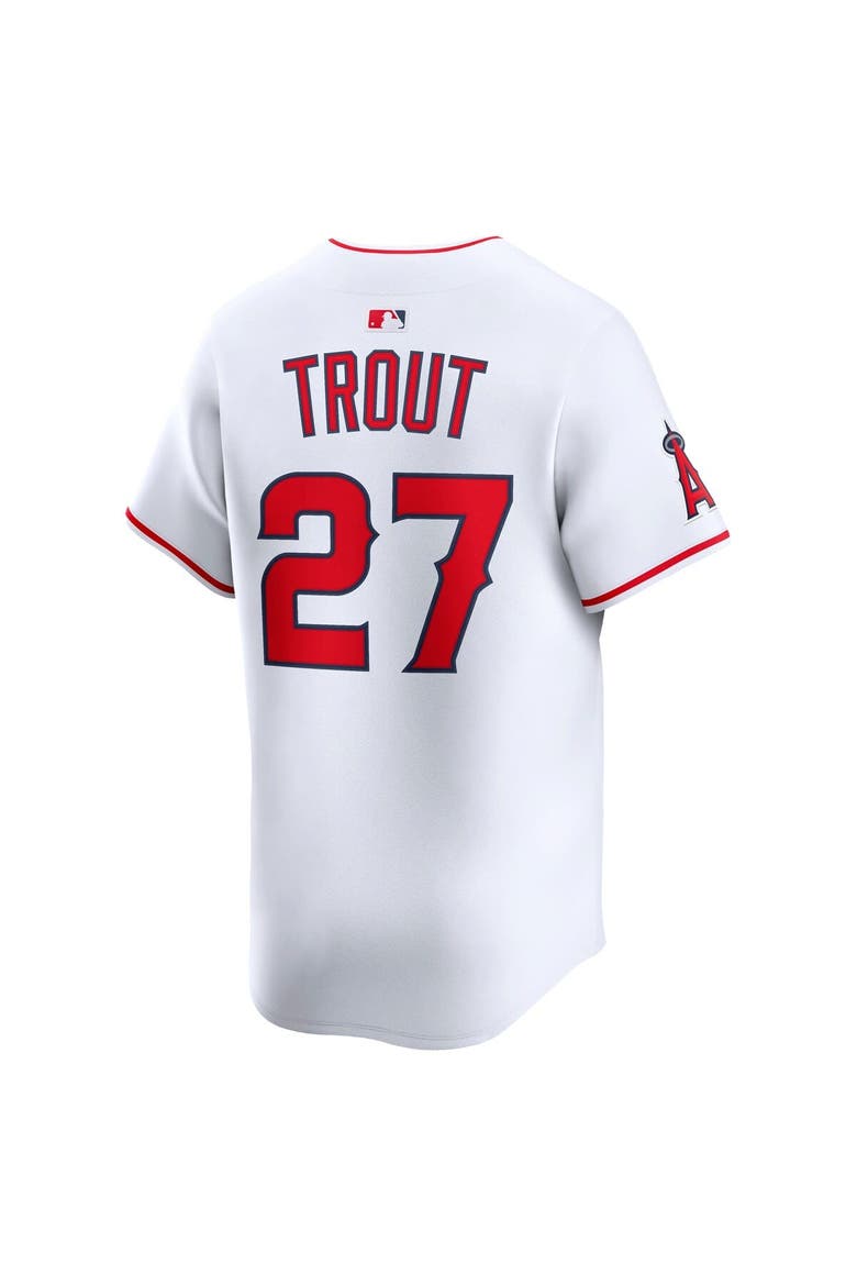 Men's Nike Mike Trout White Los Angeles Angels Home Limited Player Jersey, Alternate, color, White