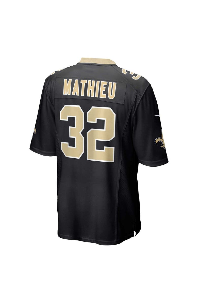 Nike Men's Nike Tyrann Mathieu Black New Orleans Saints Game Jersey, Alternate, color, Black