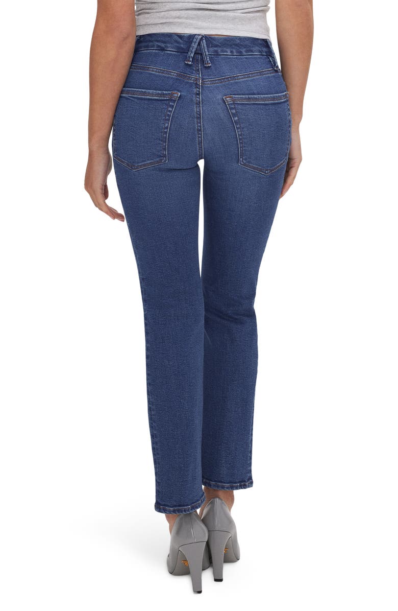 Good American Good Petite Straight Leg Jeans, Alternate, color, Blue007