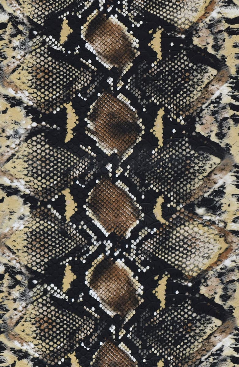 HOUSE OF CB Lena Snakeskin Print Faux Leather Miniskirt, Alternate, color,