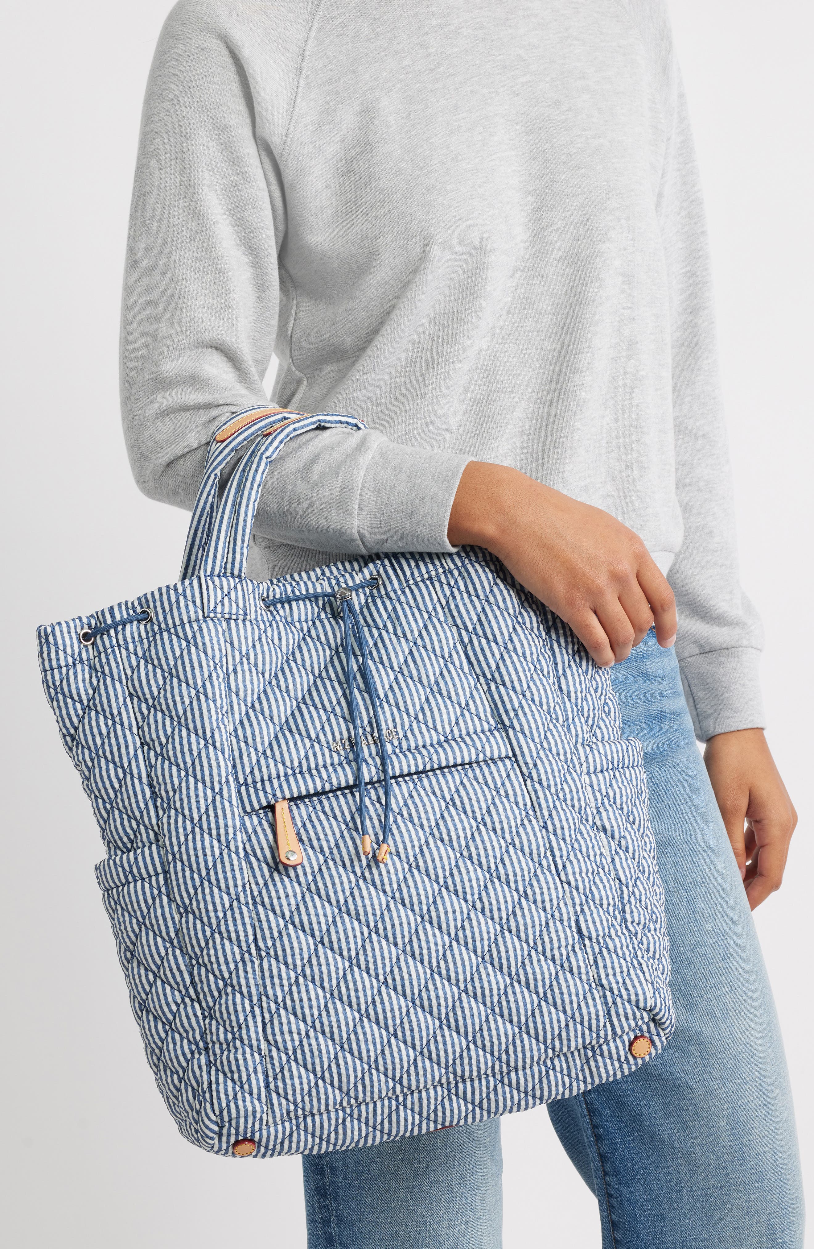 MZ Wallace Metro Quilted Nylon Convertible Backpack, Alternate, color, 