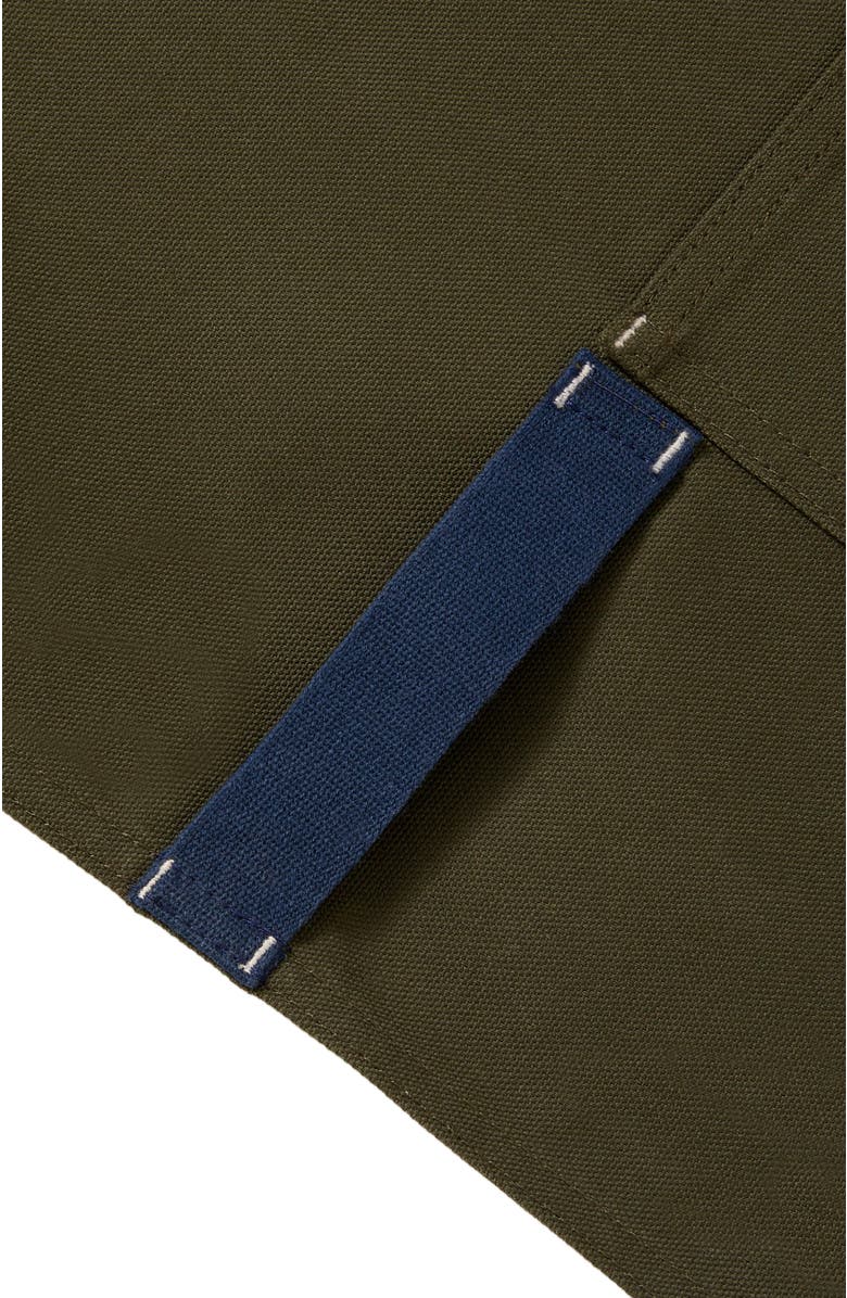 Hedley & Bennett The Essential Apron - Olive Green Navy Straps, Alternate, color, Olive