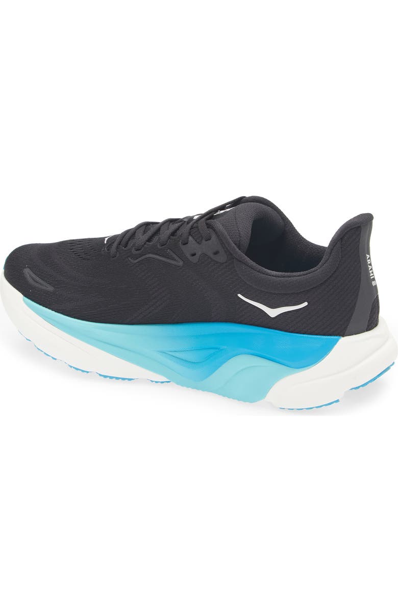 HOKA Arahi 8 Running Shoe, Alternate, color, Black / Skyward Blue