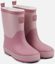Deux par Deux Rain Two-Tone Treaded Sole Pull-On Boots
