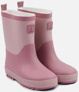Deux par Deux Two-Tone Pull-On Rain Boots