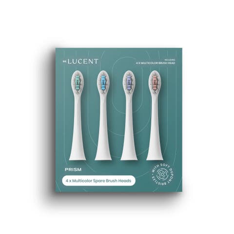 Prism Sonic Toothbrush Heads, 4 pack