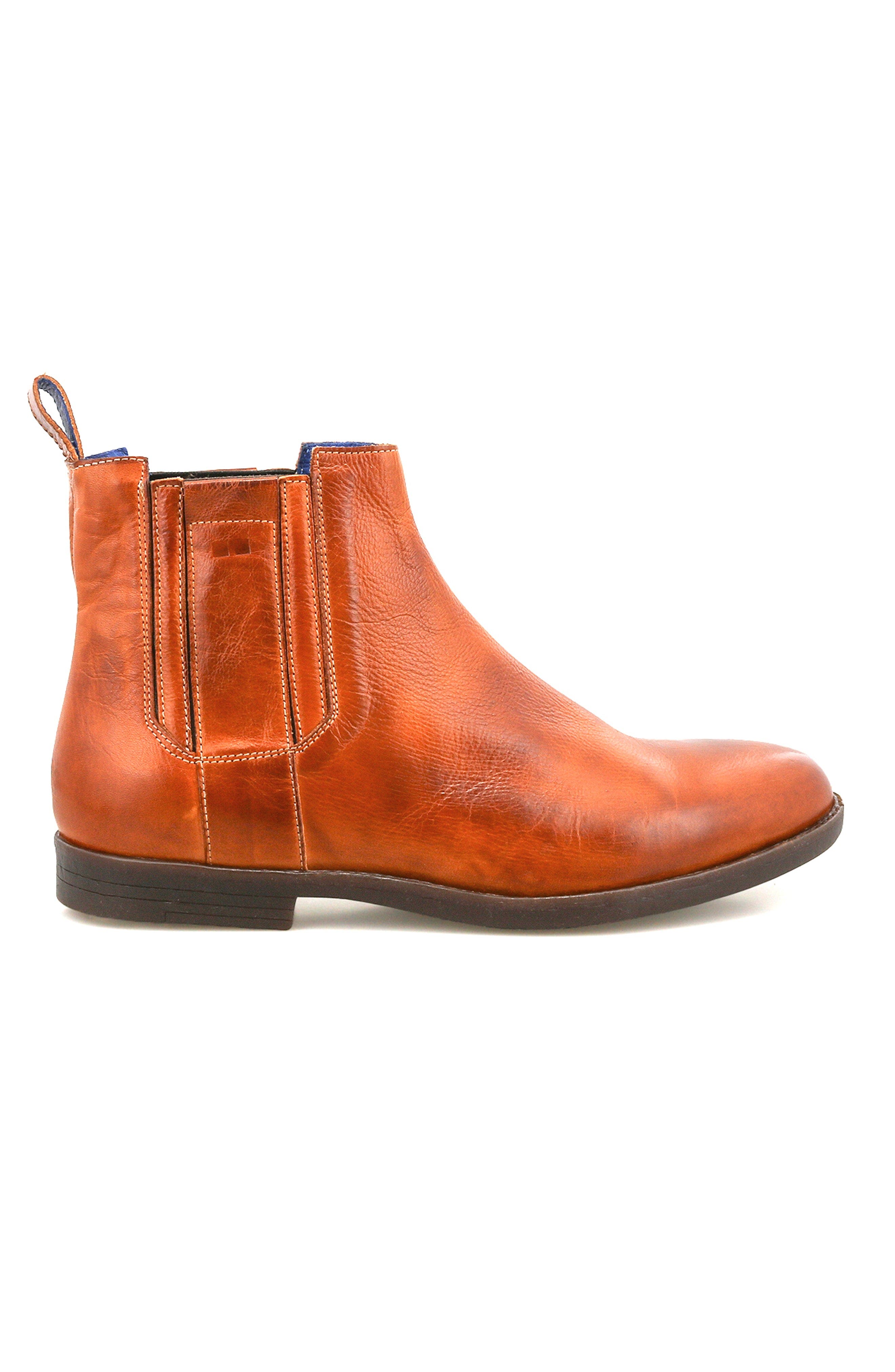 Verrocchio Chelsea Boot, Alternate, color, Cognac Rustic